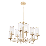 Люстра с 9-ю цилиндрическими стеклянными плафонами Jeanette варинант исполнения - 1 | Loft Concept в Грозном
