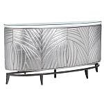 Комод фактурный серебристый с дверцами Silver Chest of Drawers варинант исполнения - 1 | Loft Concept в Грозном