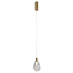 Подвесной светильник со стеклянным плафоном в форме капли NAOMI drop transparent glass варинант исполнения - 2 | Loft Concept в Грозном