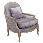 Кресло Ava Classical Armchair brown and grey velour варинант исполнения - 1 | Loft Concept в Грозном