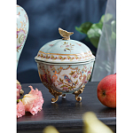 Шкатулка голубого цвета с цветочными орнаментами Blue Garden варинант исполнения - 3 | Loft Concept в Грозном