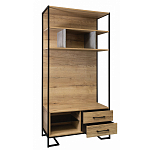 Стеллаж под TV в стиле лофт с открытыми полками и 2-мя ящиками Urban Style Space варинант исполнения - 2 | Loft Concept в Грозном