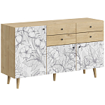 Буфет с принтом на дверцах Elise Cupboard варинант исполнения - 1 | Loft Concept в Грозном