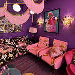 Картина Фламинго вышивка бисер Flamingo Beaded Wall Art варинант исполнения - 1 | Loft Concept в Грозном