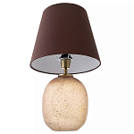 Настольная лампа с тканевым абажуром на овальном основании Lampshade on Oval Base варинант исполнения - 2 | Loft Concept в Грозном