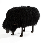 Банкетка Овечка черная Sheep Bench Black head down варинант исполнения - 2 | Loft Concept в Грозном
