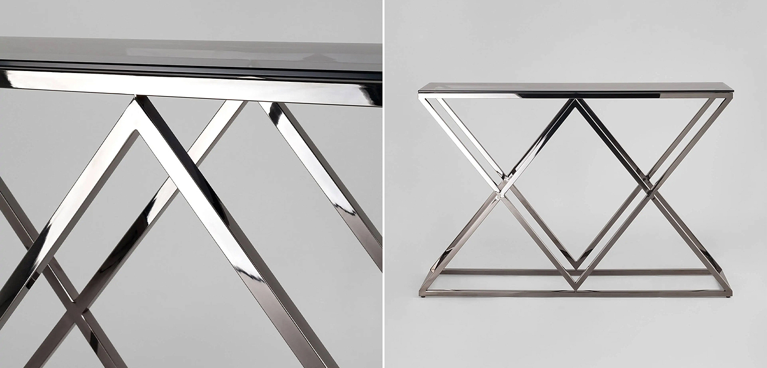 Консоль Geometry Rhombus Dark Chrome Консоль Geometry Rhombus Dark Chrome - Loft-Concept в Грозном