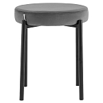 Табурет с мягким круглым сиденьем RIO Grey варинант исполнения - 2 | Loft Concept в Грозном