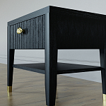 Прикроватная тумбочка с ящиком Elsa Dreams Black варинант исполнения - 3 | Loft Concept в Грозном