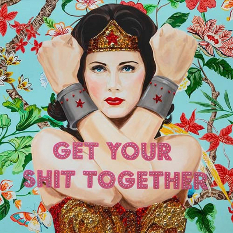 Картина Wonder Woman Get Your Shit Together Мульти Картина Wonder Woman Get Your Shit Together Мульти в Грозном | Loft Concept