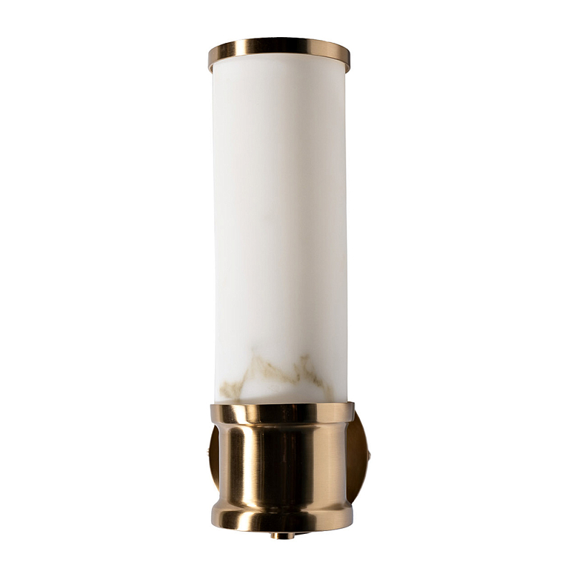 Бра цилиндрическое с расцветкой под мрамор Highlighting Золотой Белый в Грозном | Loft Concept 