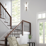 Бра с цилиндрическим тканевым абажуром белого цвета Feiss варинант исполнения - 2 | Loft Concept в Грозном