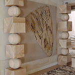 Декор настенный в Эко стиле рафия Malibu wall panel варинант исполнения - 1 | Loft Concept в Грозном
