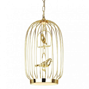 Люстра Birdcage Chandelier Two Gold