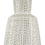 Настольная лампа с корпусом в форме вазы и белым абажуром Lots of Strokes варинант исполнения - 1 | Loft Concept в Грозном