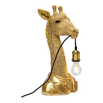 Настольная лампа в детскую Жираф в золотом костюме варинант исполнения - 1 | Loft Concept в Грозном
