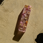 Подставка для телефона из эпоксидной смолы с цветами розовая Epoxy Flowers Phone Stand Pink варинант исполнения - 8 | Loft Concept в Грозном