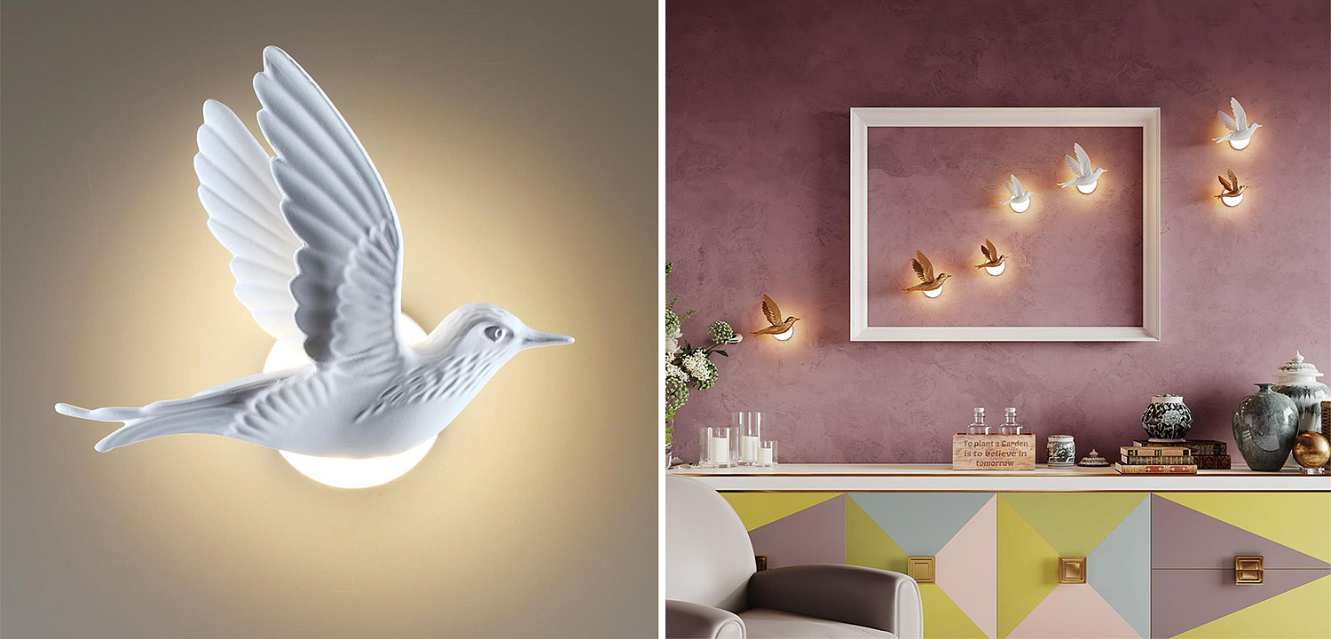 Бра White Bird Wall Lamp Бра White Bird Wall Lamp - Loft-Concept в Грозном