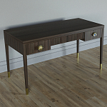 Письменный стол Elsa Dreams Walnut Шпон дерево с двумя ящиками варинант исполнения - 2 | Loft Concept в Грозном