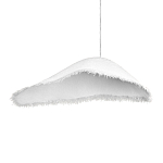 Подвесной светильник с асимметричным волнообразным абажуром и фактурной бахромой по краю Tactile Line варинант исполнения - 10 | Loft Concept в Грозном