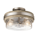 Потолочный светильник с прозрачным стеклянным плафоном с эффектом пузырьков Kichler варинант исполнения - 1 | Loft Concept в Грозном