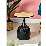 Приставной столик с факутрным черным основанием Ethiopia варинант исполнения - 6 | Loft Concept в Грозном