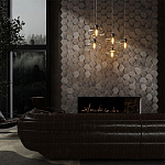 Гипсовая 3D панель с принтографией PM-47 варинант исполнения - 1 | Loft Concept в Грозном