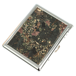 Портсигар на 10 сигарет с газовой зажигалкой из натурального камня Эвдиалит Stone Cigarettes Cases варинант исполнения - 1 | Loft Concept в Грозном