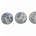  Набор керамических шаров с синей росписью Oriental Blue & White Ornament Vases варинант исполнения - 3 | Loft Concept в Грозном