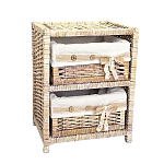 Стеллаж для детской с плетенным выдвижными корзинами Bow варинант исполнения - 2 | Loft Concept в Грозном