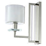 Бра с геометрическим каркасом из металла и цилиндрическим стеклянным плафоном Laurent варинант исполнения - 1 | Loft Concept в Грозном