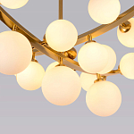 Люстра подвесная фигурная с белыми лампами в форме шара Felicitat варинант исполнения - 3 | Loft Concept в Грозном