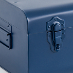Металлический сундук Metal Dark Blue варинант исполнения - 4 | Loft Concept в Грозном