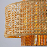 Подвесной светильник с абажуром из плтеного бамбука Light Inside the Cell варинант исполнения - 4 | Loft Concept в Грозном