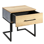 Тумба прикроватная с ящиком в стиле лофт Urban Style Space 2 варинант исполнения - 4 | Loft Concept в Грозном