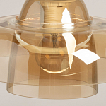 Подвесной светильник с двухъярусным плафоном цвета янтарь Honey Layer варинант исполнения - 8 | Loft Concept в Грозном