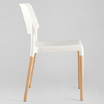 Пластиковый стул на ножках из массива бука Ferret White 4 шт варинант исполнения - 4 | Loft Concept в Грозном