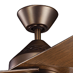 Потолочный вентилятор с тремя угловатыми лопастями Kichler варинант исполнения - 2 | Loft Concept в Грозном