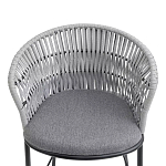 Стул барный с декоративным плетением на спинке и подлокотниках Chair Weave варинант исполнения - 5 | Loft Concept в Грозном