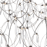 Люстра с тонким металлическим каркасом цвета хром Quasar варинант исполнения - 4 | Loft Concept в Грозном