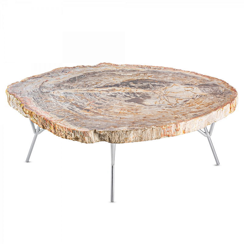 Кофейный стол COFFEE TABLE BARRYMORE Бежевый Серебряный Кофейный стол COFFEE TABLE BARRYMORE Бежевый Серебряный в Грозном | Loft Concept