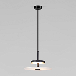 Светодиодный подвесной светильник черный с мраморным рассеивателем варинант исполнения - 1 | Loft Concept в Грозном