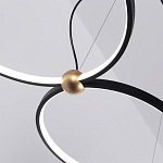 Люстра подвесная светодиодная черный металл Ring Horizontal варинант исполнения - 14 | Loft Concept в Грозном