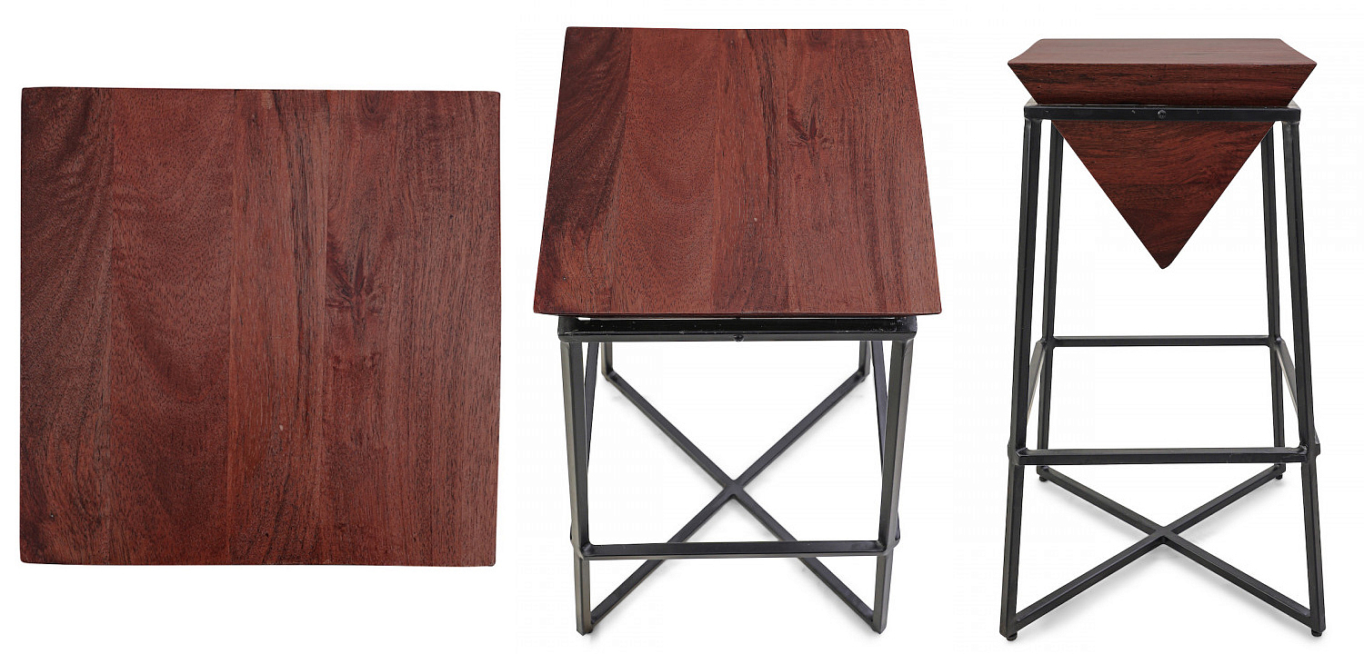 Приставной стол Inverted Pyramid Side Table dark Приставной стол Inverted Pyramid Side Table dark - Loft-Concept в Грозном