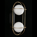 Бра настенное с 2 белыми плафонами Karina варинант исполнения - 3 | Loft Concept в Грозном