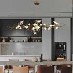 Люстра в виде золотой ветки с цветами и птичками Marvelous Garden варинант исполнения - 6 | Loft Concept в Грозном