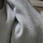 Плед из шерсти мериноса серого цвета 130×180 см Gray Waves варинант исполнения - 6 | Loft Concept в Грозном