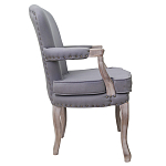 Кресло Aubrey Classical Armchair grey flax варинант исполнения - 1 | Loft Concept в Грозном