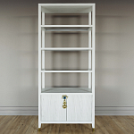 Стеллаж со стеклянными полками Elsa Dreams White варинант исполнения - 6 | Loft Concept в Грозном