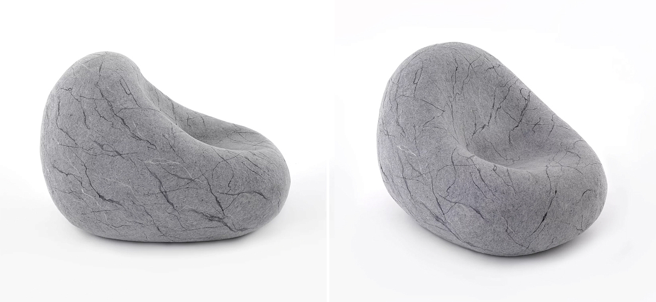 Кресло - Камень из Валяной шерсти KATSU STONE CAPSULE Кресло - Камень из Валяной шерсти KATSU STONE CAPSULE - Loft-Concept в Грозном